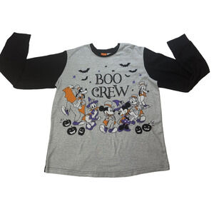 Disney Boo Crew Halloween Long Sleeve Shirt Minnie Mickey Goofy Donald Daisy Sm